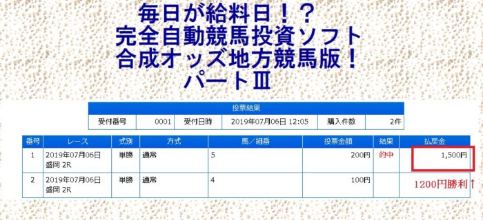 佐藤 俊祐/毎日が給料日！？完全自動競馬投資ソフト　合成オッズ地方競馬版！ 安心楽々無期限無制限サポート付き！