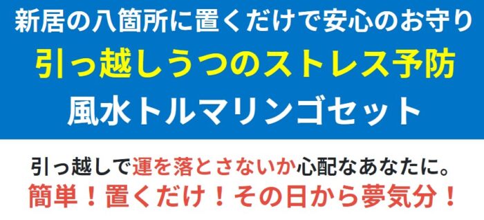 有限会社インテリアクレール/引越ストレス予防の風水DIYキット・トルマリンゴセット（風水鑑定マニュアル付き）