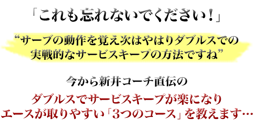 株式会社リアルスタイル　Real Style/新井流 ダブルスの実戦サービスレシーブ【CRAY05ADF】